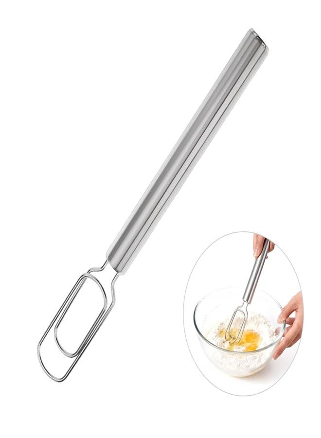 Dewys Danish Dough Whisk – Stainless Steel Flat Dough Hook Mixer for Sourdough Starter Bread Dough Pizza Pastry Cake Batter Hand Mixing Tool - Image 1