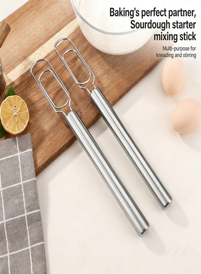 Dewys Danish Dough Whisk – Stainless Steel Flat Dough Hook Mixer for Sourdough Starter Bread Dough Pizza Pastry Cake Batter Hand Mixing Tool - Image 3
