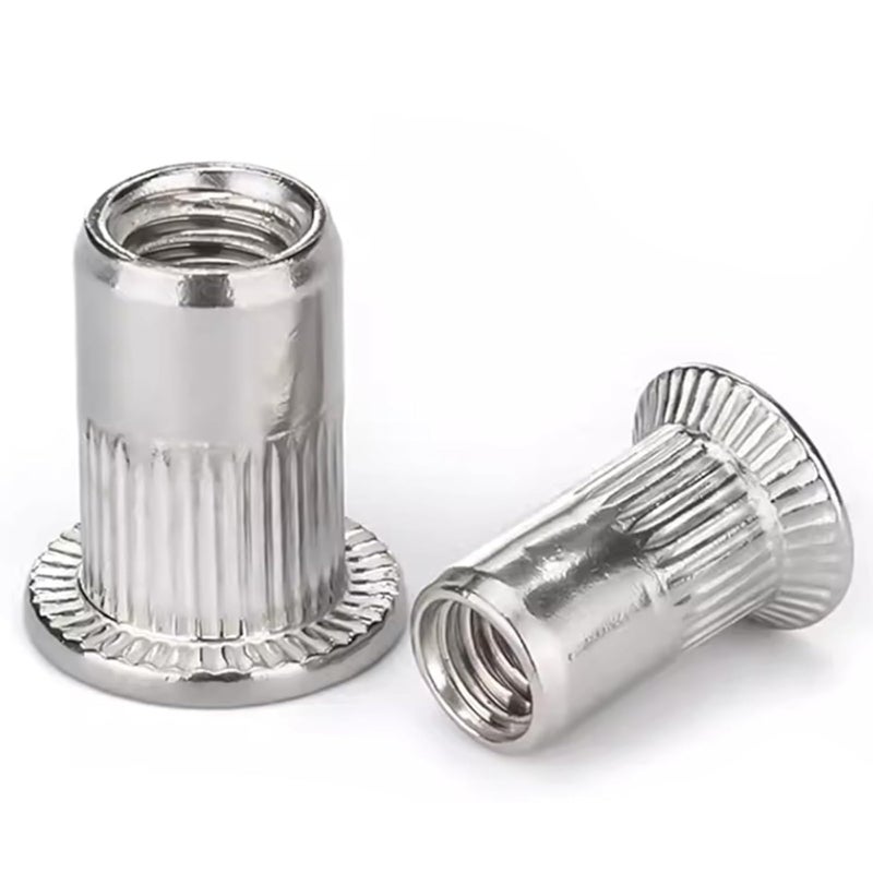 Instockbolts صواميل ريفيت M5 من الفولاذ المقاوم للصدأ، صواميل إدخال ملولبة من الفولاذ المقاوم للصدأ 304، 100 قطعة - Image 1