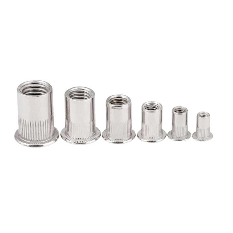 Instockbolts صواميل ريفيت M5 من الفولاذ المقاوم للصدأ، صواميل إدخال ملولبة من الفولاذ المقاوم للصدأ 304، 100 قطعة - Image 3