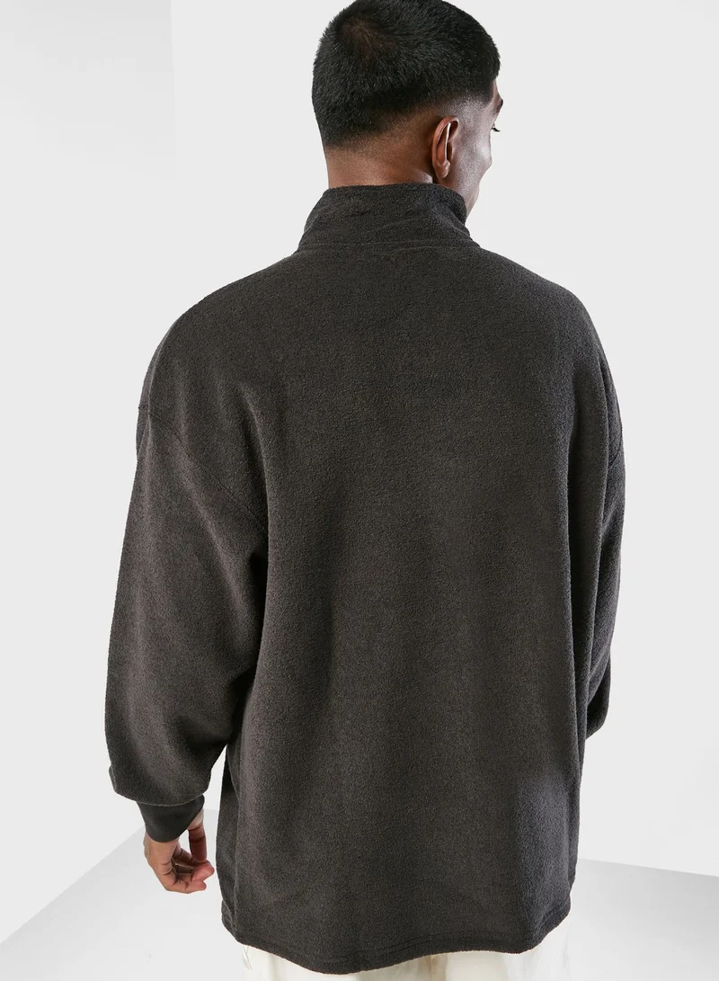 PUMA Classics Fleece Half Zip Through Pullover
