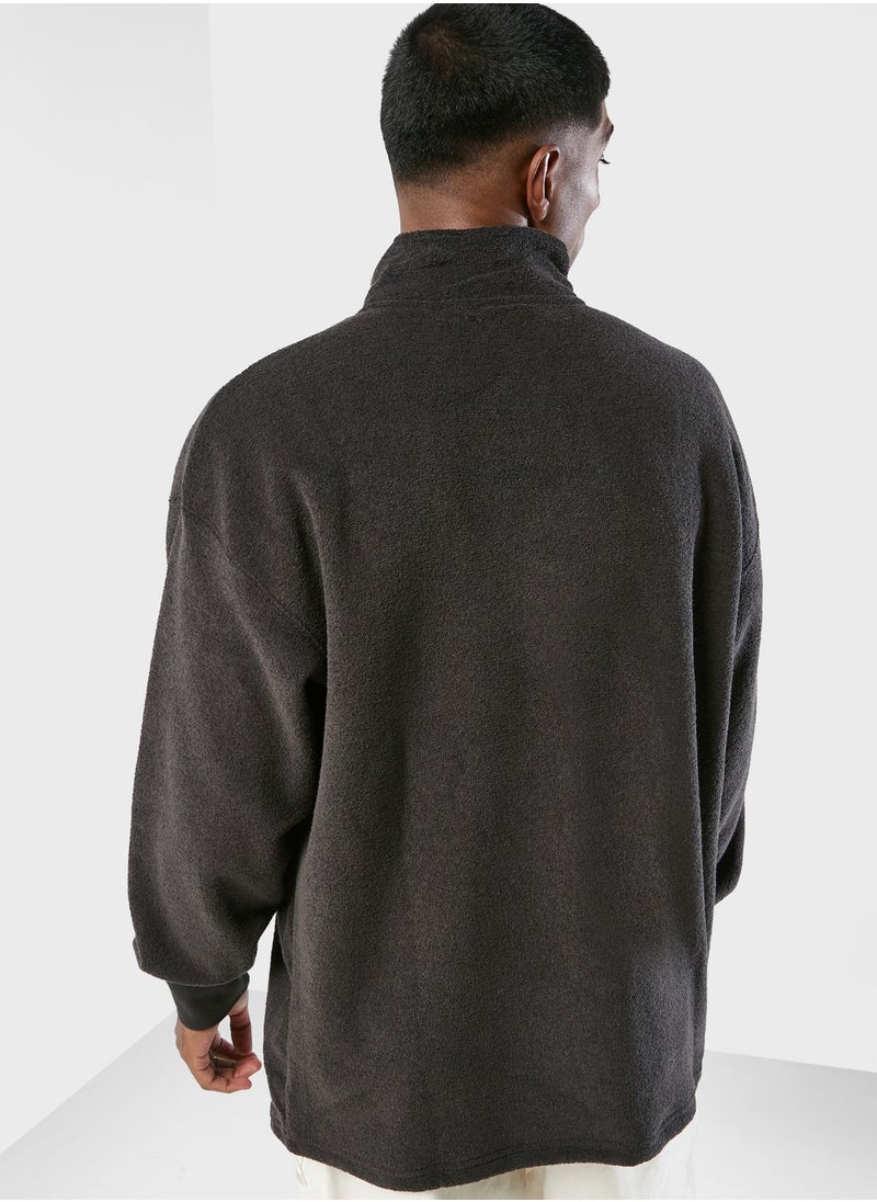 PUMA - Classics Fleece Half Zip Through Pullover - Image 1