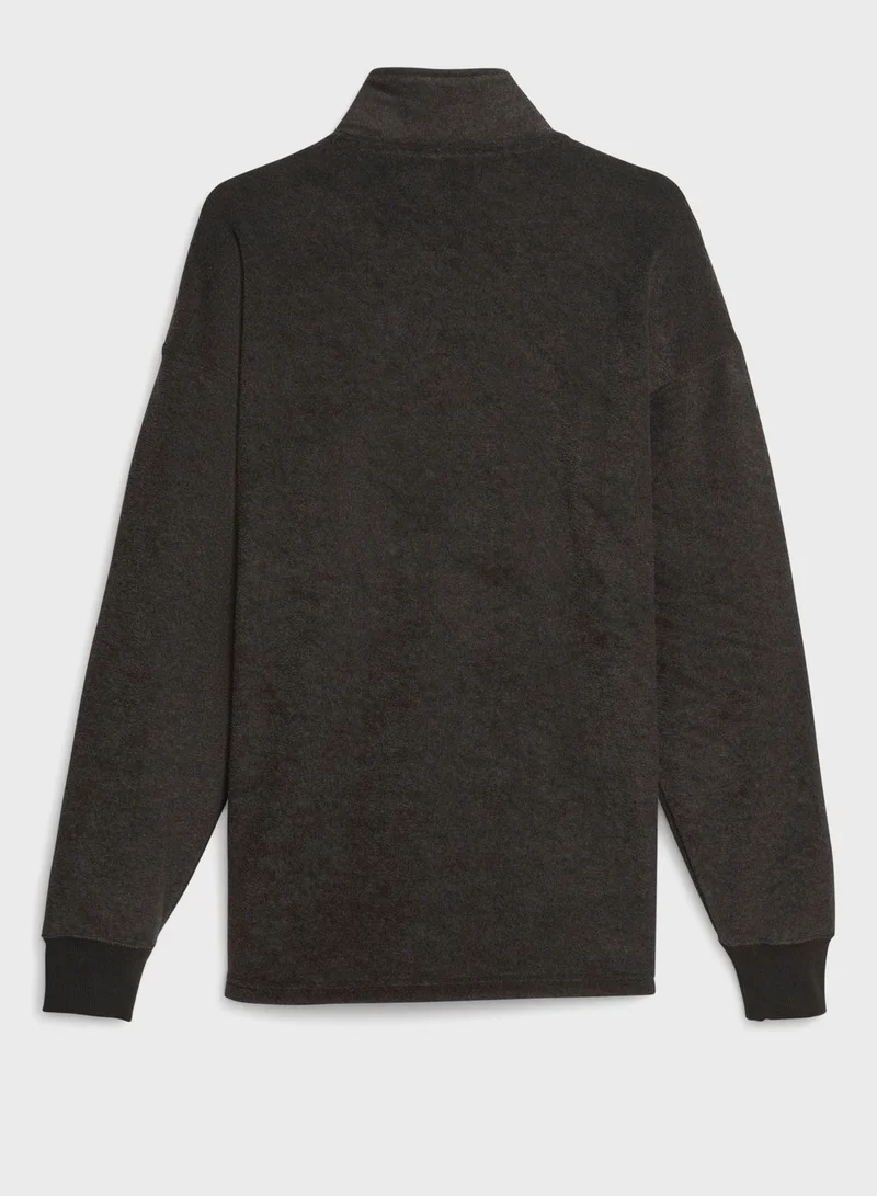 PUMA Classics Fleece Half Zip Through Pullover