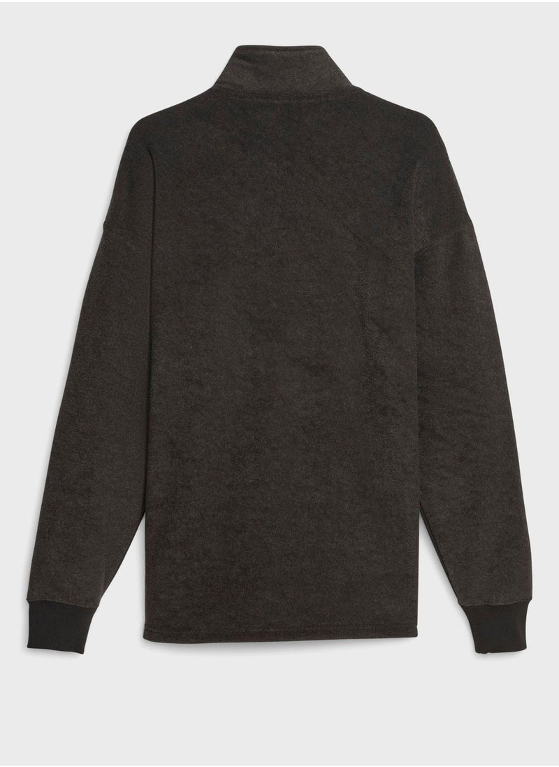 PUMA - Classics Fleece Half Zip Through Pullover - Image 1