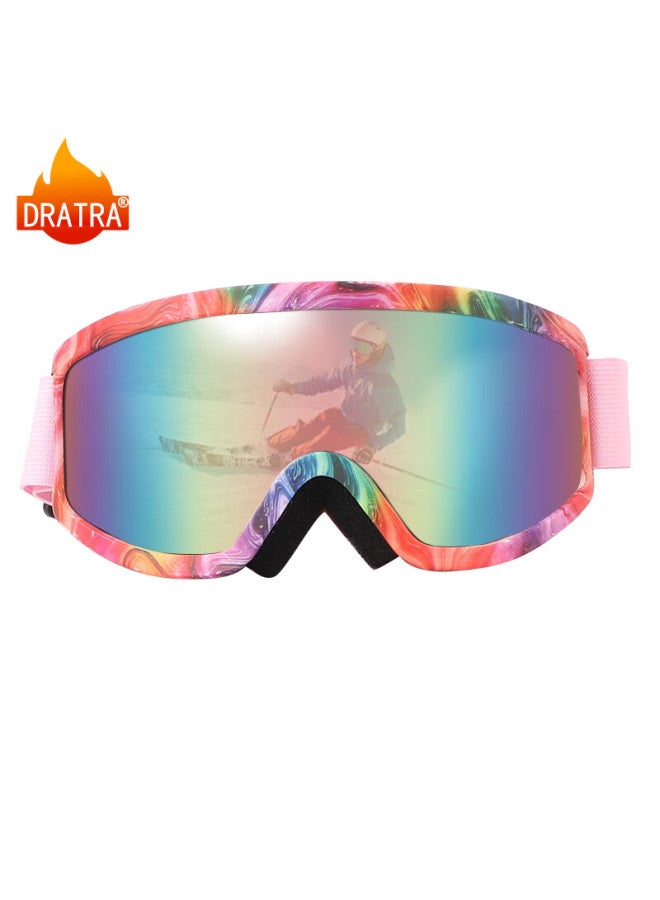 Dratra Ski Goggles, Mountain Climbing Protective Eyewear, Snow Outdoor Roller Skating Cycling Anti-fog Windproof Sungl, Can Be Fitted With Prescription Lenses