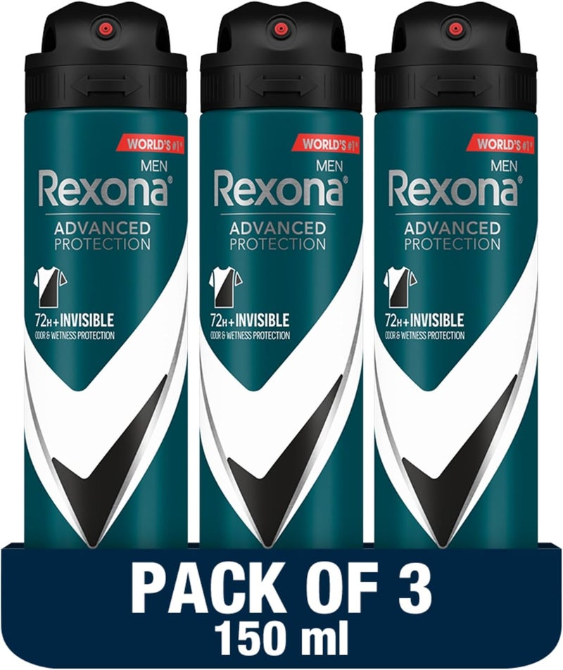 Rexona بخاخ مضاد للتعرق للرجال من ركسونا - عبوة من 3 - Image 1