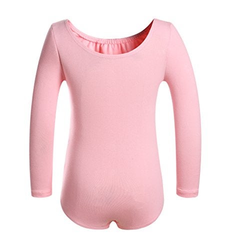 DANSHOW Girls' Team Basic Long Sleeve Leotard for Toddler Gymnastics Dance Ballet(2KD3028-M-08) - Image 2