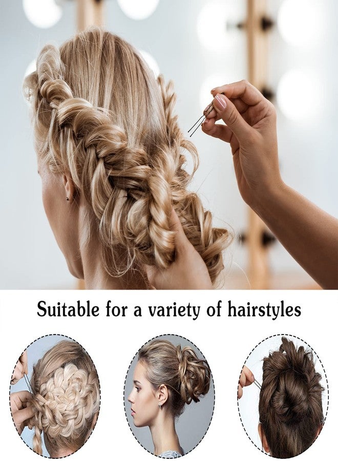 AKADO Long Bobby Hair Pins for Women, U Hair Pins for Women & Girls, Hair Clips Juda Pins, Stylish U-Shaped Hair Pins for Hair Styling Accessories Clips - Black. (50) - Image 3