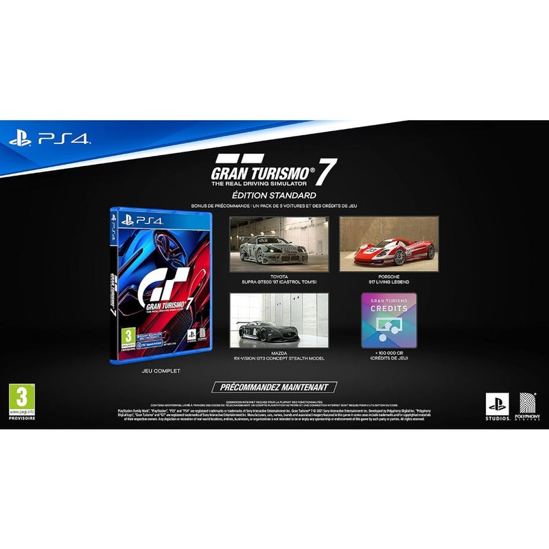 PlayStation, Gran Turismo 7 PS4, Jeu de Course, Édition Standard, Version Physique avec CD, En Français, 1 Joueur et Multijoueurs, PEGI 3, Pour PlayStation 4 - Image 2