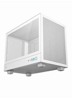 DEEPCOOL DEEPCOOL Mini-ITX Computer Case, for ITX Motherboard Portable, Excellent Exhaust, Tempered Glass | CH160 | White  - Image 1