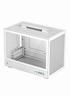 DEEPCOOL DEEPCOOL Mini-ITX Computer Case, for ITX Motherboard Portable, Excellent Exhaust, Tempered Glass | CH160 | White  - Image 2