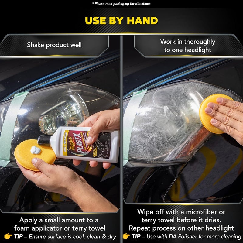 Meguiar's Plastx Clear Plastic Car Cleaner and Polish 295 ml, G12310, H7.625 X W3.26 X D1.55 inches - Image 5