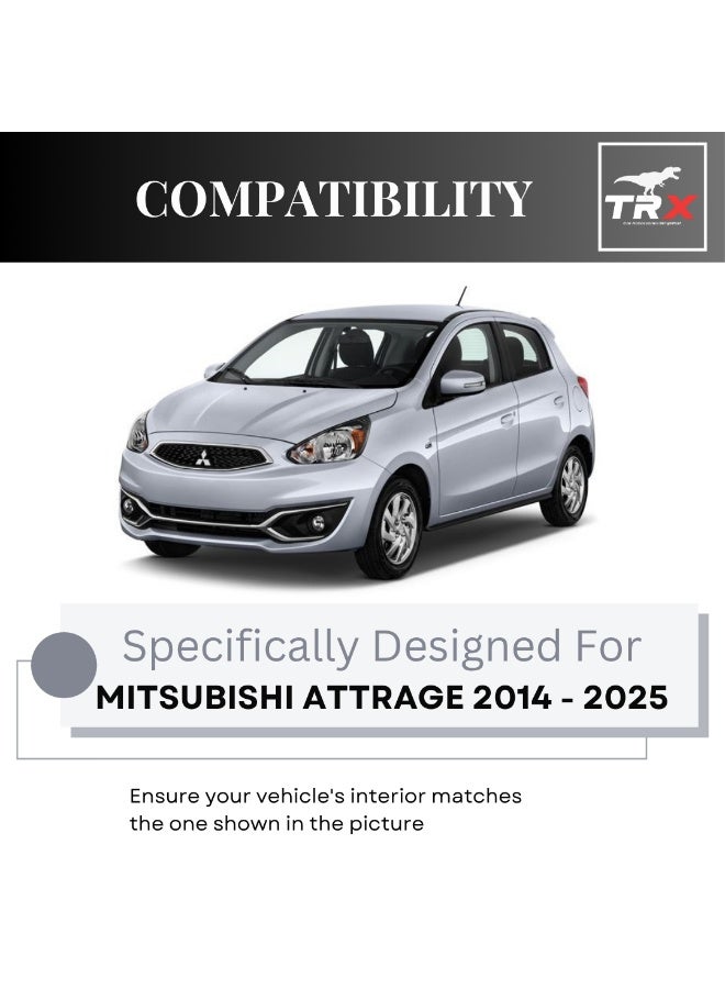 TRX AUTO Armrest For Mitsubishi Attrage & Mirage 2014 To 2025 | Adjustable Armrest | Multi-Layer Console with Storage Compartments,Cup Holder | Interior Accessories For Mitsubishi Attrage - Image 4