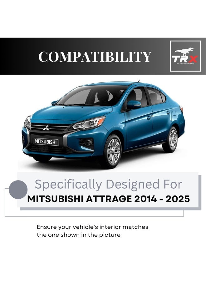 TRX AUTO Armrest For Mitsubishi Attrage & Mirage 2014 To 2025 | Adjustable Armrest | Multi-Layer Console with Storage Compartments,Cup Holder | Interior Accessories For Mitsubishi Attrage - Image 3
