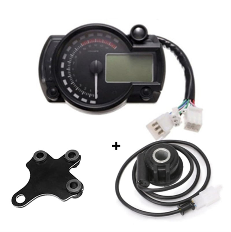 DEMULAX LCD Digital Motorcycle Speedometer Cluster - Image 1