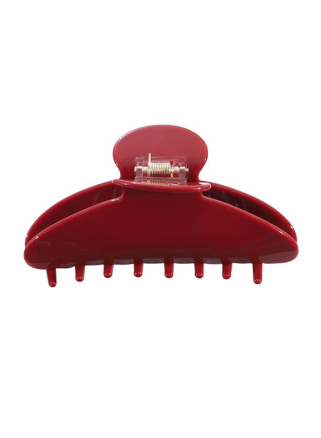 HAIMEIKANG Large Acetate Hair Claw Clip for Women - French Style Hair Claws for Thick Hair with Non-Slip Teeth, Hair Accessories for Updos, Buns & Ponytails - Image 1