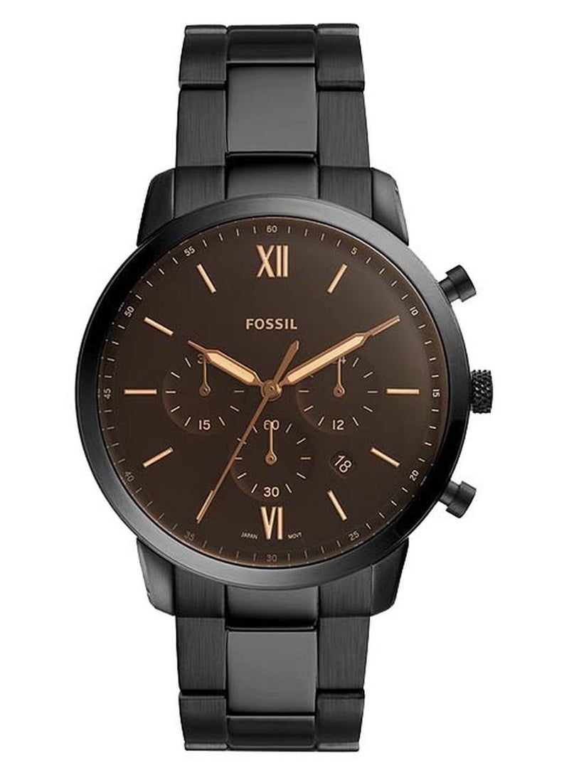 FOSSIL Men Stainless Steel Chronograph Wrist Watch FS5525 - 44 mm - Black - Image 1