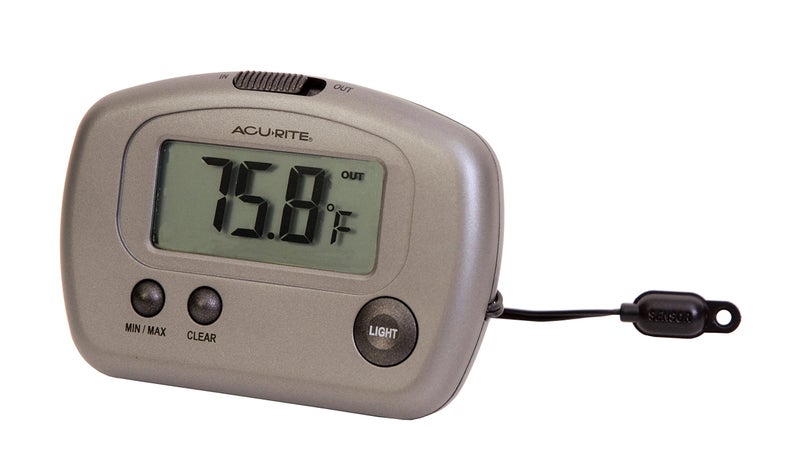 Acurite AcuRite 00888A3 IndoorOutdoor Digital ThermometerSilverSmall 