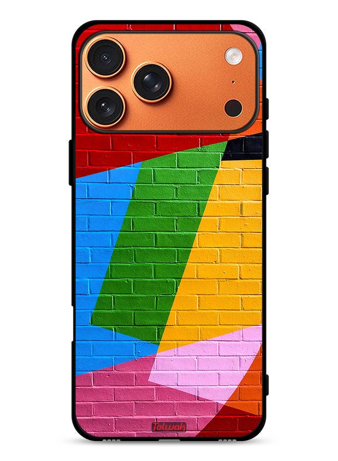 Tolwak Apple iPhone 17 Pro Max Protective Case Cover Colorful Wall Painting - Image 1