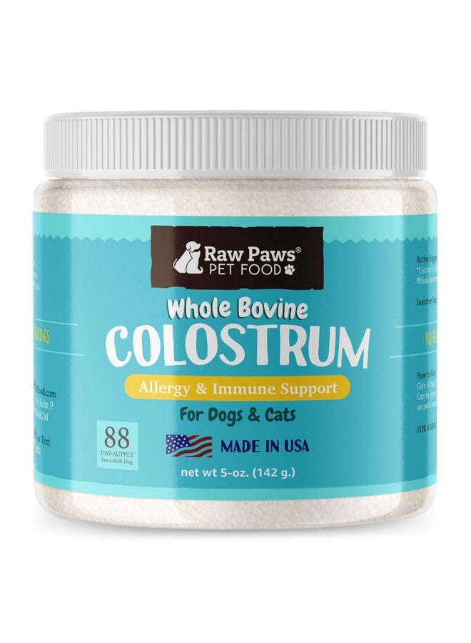 Raw Paws Pet Bovine Colostrum For Dogs Allergies & Immune Support, 5Oz  Made In Usa, Pure Bovine Colostrum Powder For Cats  Bovine Colostrum Dogs Daily Supplement  Colostrum For Puppies & Kittens - Image 1