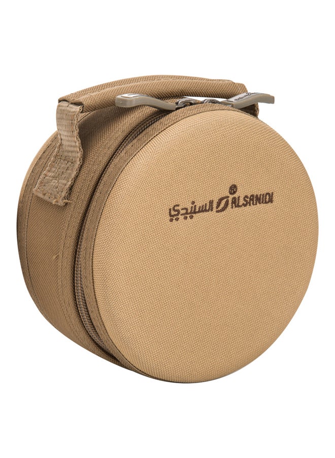 السنيدي شنطة بيالات مطورة للرحلات، حافظة بيالات، كاكي، مقاس 15*15*8سم - Image 1