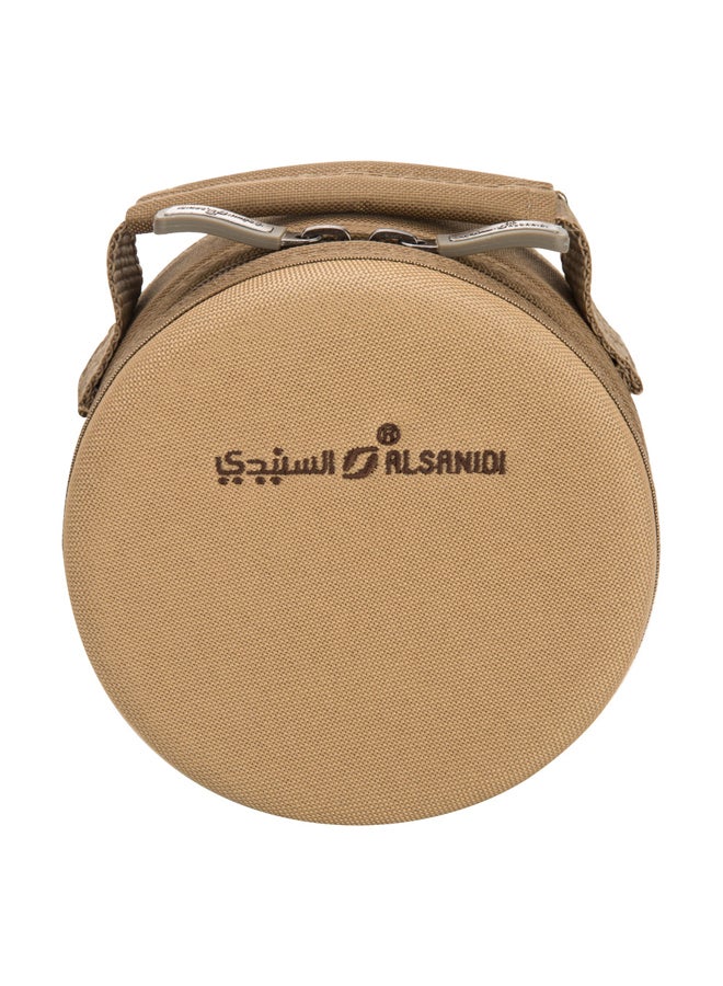 السنيدي شنطة بيالات مطورة للرحلات، حافظة بيالات، كاكي، مقاس 15*15*8سم - Image 2