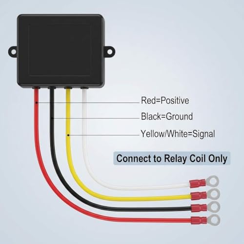 QWORK 12V Wireless Winch Remote Control Kit 4 Pack Universal 5Wire Receiver System for Truck ATV SUV Winches - Image 3