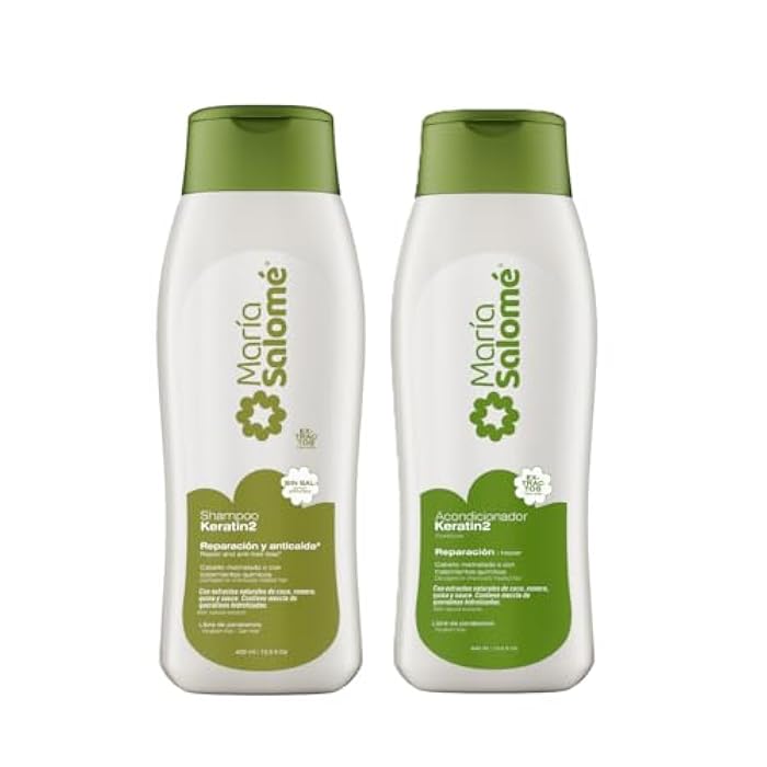 Maria Salome Keratina2 Hair Repair and Loss Prevention Kit of Shampoo 13.5 fl.oz. - Conditioner 13.5fl.oz. - Image 1