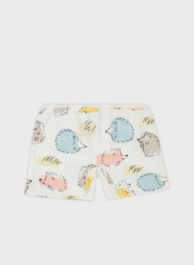 Lela  Lela Patterned 100% Cotton Rope Suspender 2-Piece Underwear Set Girl's SET 6651011 for Women | Best Price UAE