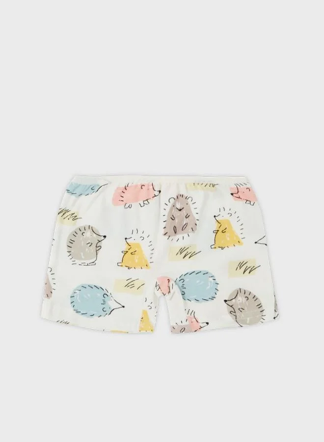 Lela  Lela Patterned 100% Cotton Rope Suspender 2-Piece Underwear Set Girl's SET 6651011 for Women | Best Price UAE