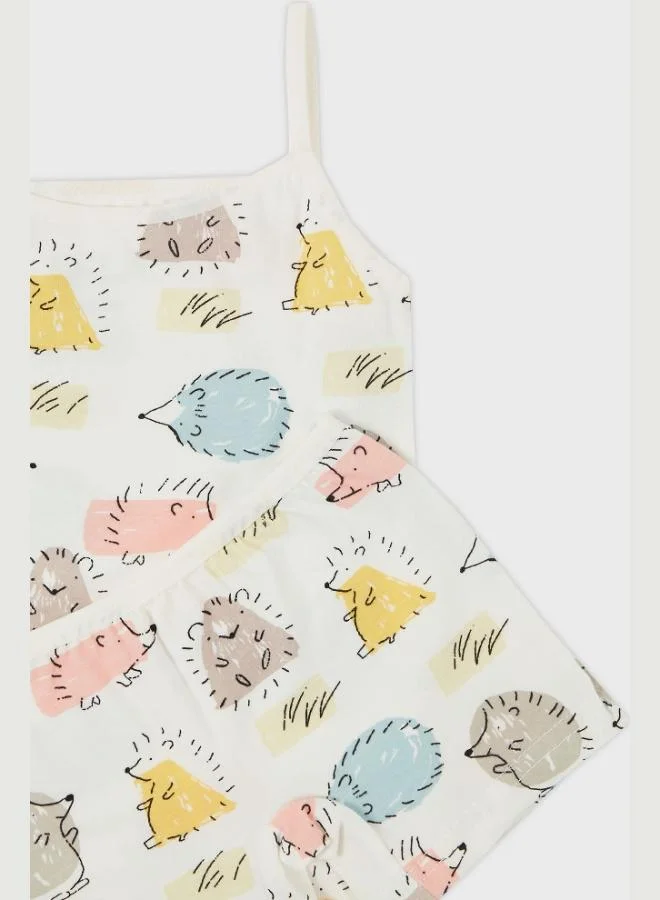 Lela  Lela Patterned 100% Cotton Rope Suspender 2-Piece Underwear Set Girl's SET 6651011 for Women | Best Price UAE