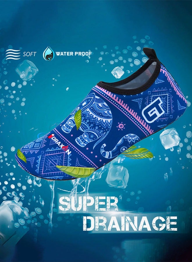 دراكسون أحذية دراكسون المائية للنساء والرجال والأطفال جوارب مائية سهلة الارتداء للسباحة والشاطئ للغطس والسباحة وصيد الأسماك وركوب الأمواج وقوارب الكاياك والجري والمشي واليوجا - Image 2