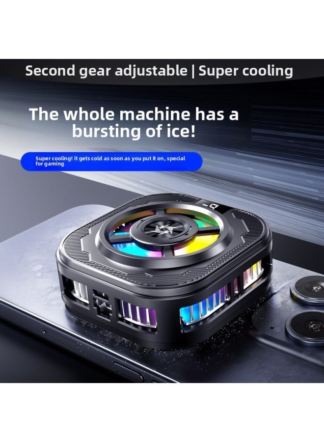 Mobile Phone Radiator Back Clip Icing Digital Display Semiconductor Rapid Cooling Magnetic Suction Free Switching Low Noise-Color:Sl39 Model [with Clip]  - Image 1