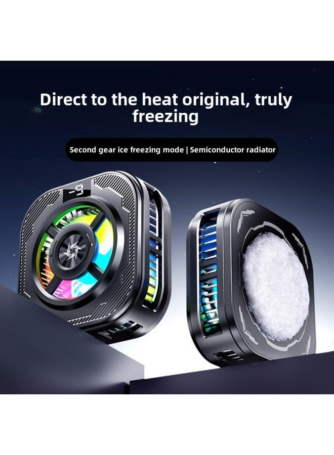 Mobile Phone Radiator Back Clip Icing Digital Display Semiconductor Rapid Cooling Magnetic Suction Free Switching Low Noise-Color:Sl39 Model [with Clip]  - Image 4