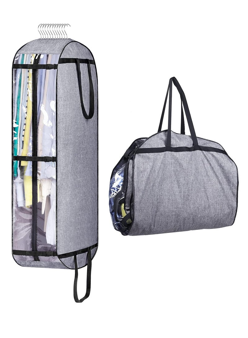 DUNISO Hanging Garment Bags for Closet Storage, Moving Bags for Clothes 50" Suit Travel Cover for Men, Women, Coat, Jacket, Shirt, Clothing - Image 1