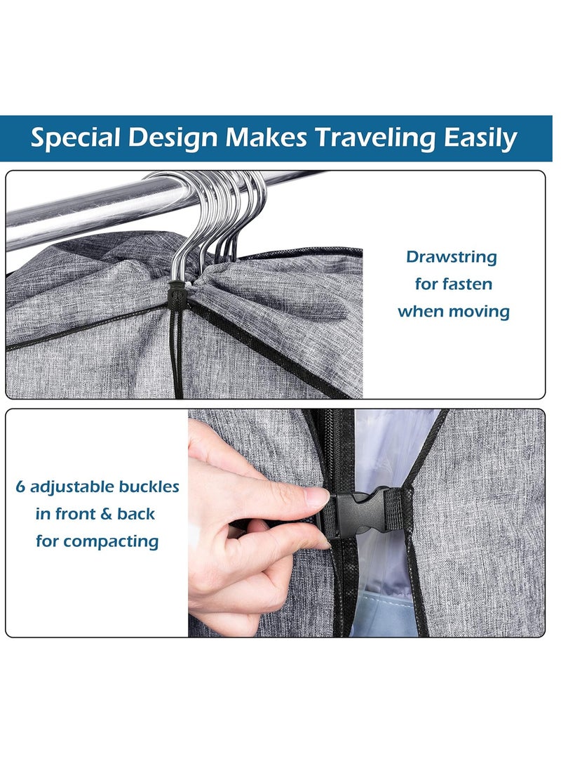 DUNISO Hanging Garment Bags for Closet Storage, Moving Bags for Clothes 50" Suit Travel Cover for Men, Women, Coat, Jacket, Shirt, Clothing - Image 4