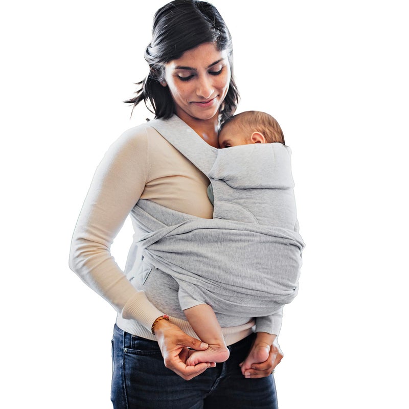 Boppy ComfyGrow Baby Carrier, 7-35lbs, Dove Gray, Newborn to Toddler with 3 Carrying Positions, 3-Stage Adjustable Seat and Head Support, Cotton Fabric - Image 1
