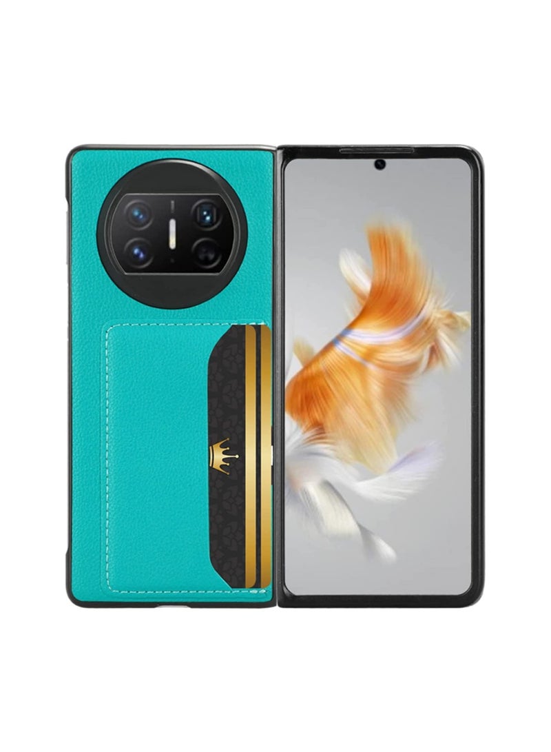 Compatible Huawei Mate X3 Phone Case, Premium PU Leather Slim Anti-Shock Rear Bumper Case with Card Slot for Mate X3 5G Phone Case