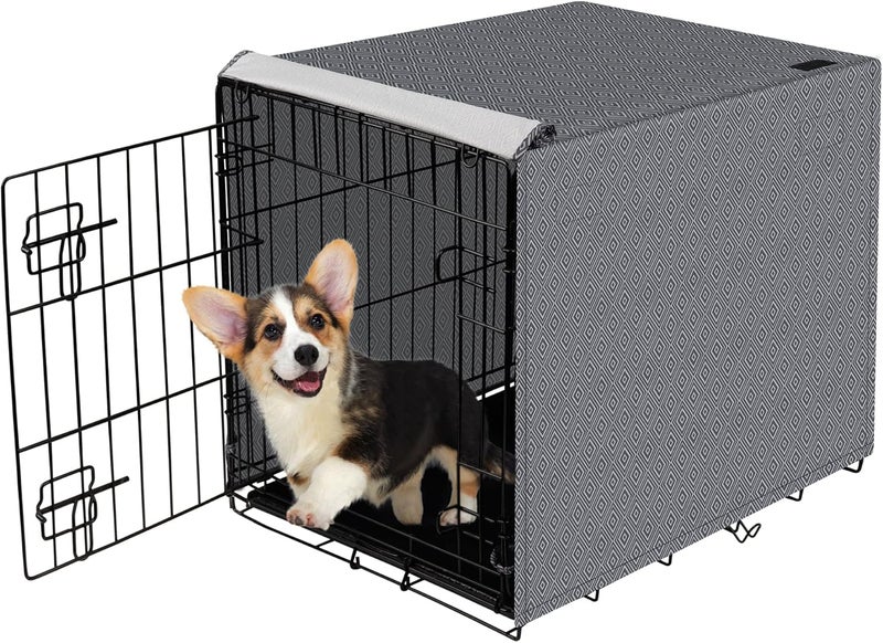 غطاء لصندوق الكلاب Pet Prime، مقاوم للرياح ومناسب للاستخدام داخل المنزل، يساعد على تقليل قلق الكلاب، يناسب أحجام صناديق الكلاب المصنوعة من السلك بطول 24، 30، 36، 42، 48 بوصة، ومناسب للكلاب الصغيرة والكبيرة. - Image 1