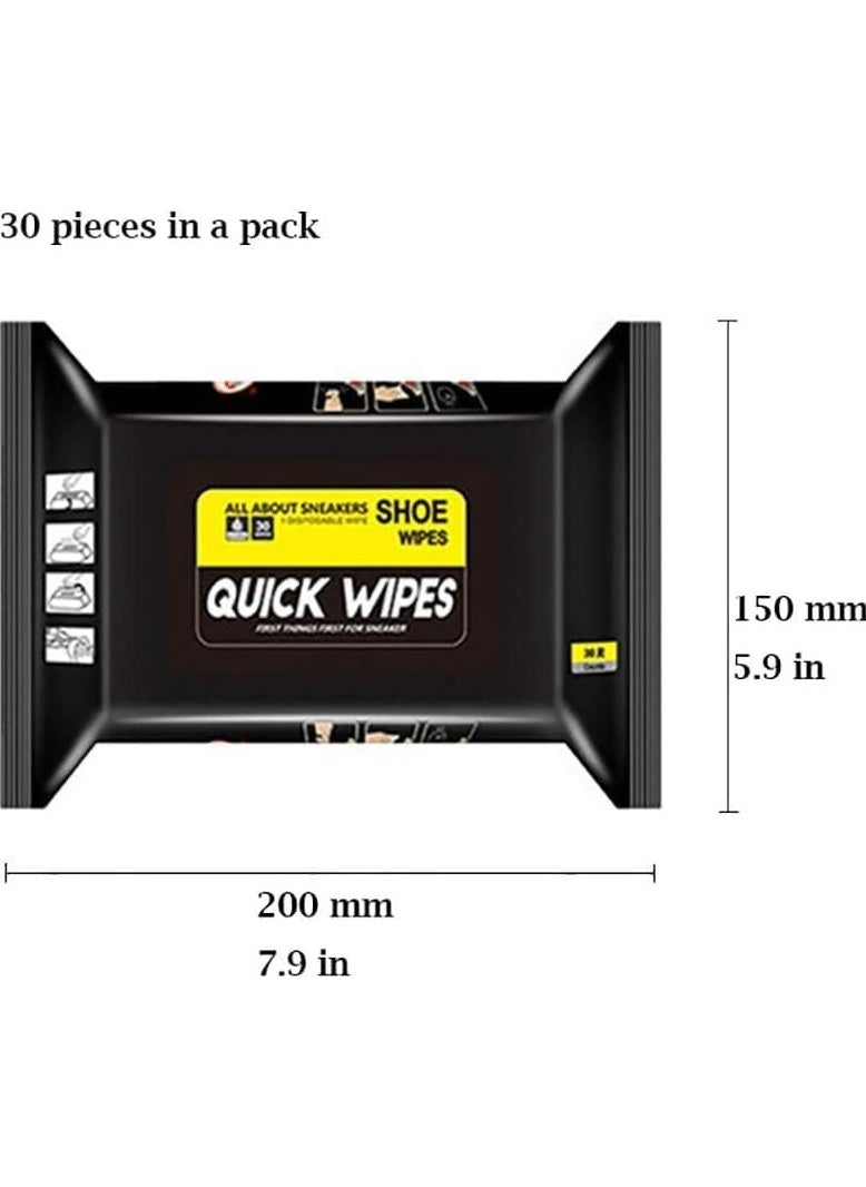 URbantin Quick wipes shoe 3 Pack 90 Pcs cleaner sneaker shoe wipes for white sneakers Wipes for men and women Disposable  - Image 2