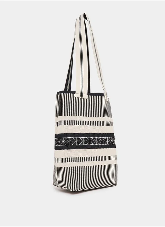 Styli Striped Tote Bag