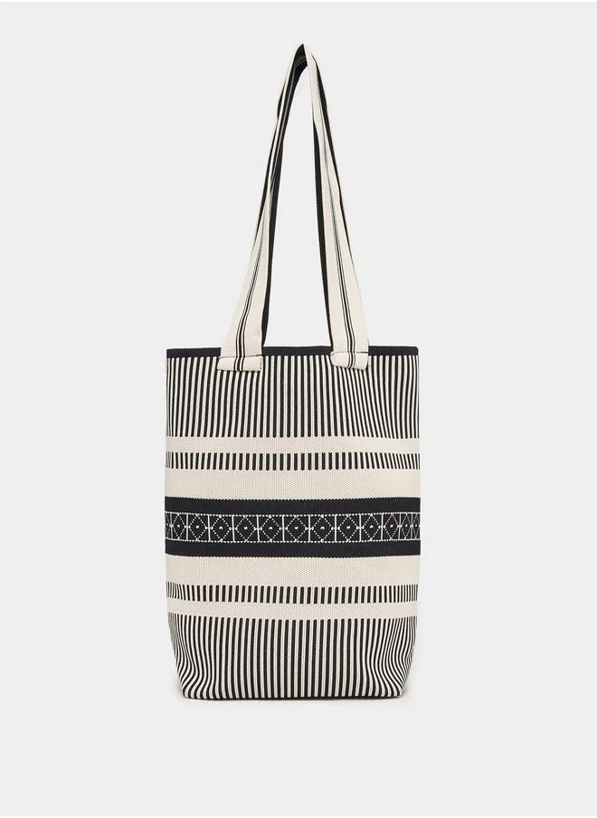 Styli Striped Tote Bag