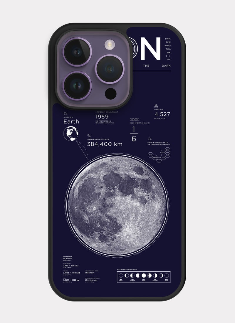 PXLAAT iPhone 14 Pro case cover moon - Image 1