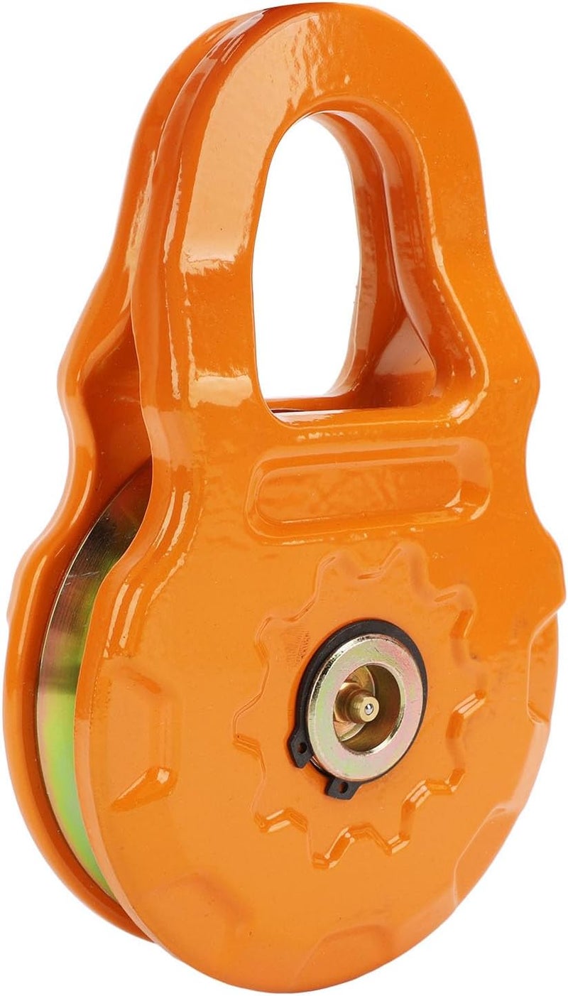 Snatch Block, 12 5T Working Load Limit Heavy Duty Winch Pulley, Metal Towing Pulley with 25T Minimum Break Strength for Tractor Truck ATV UTV Off Road Recovery - Image 4