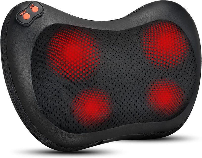 Shiatsu Back Neck Massager with Heat - Electric Massage Pillow for Muscle Pain Relief - Image 1