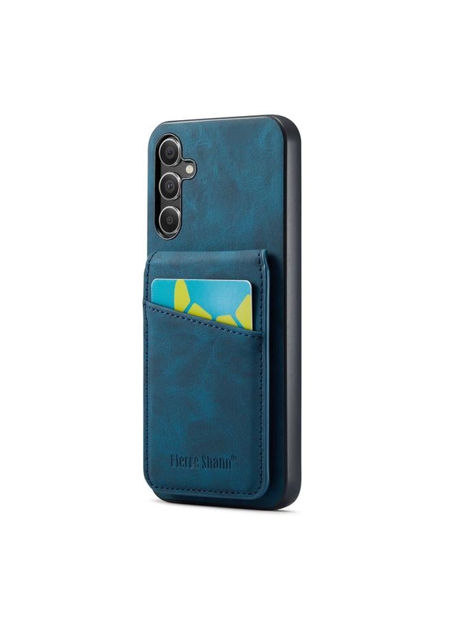 Case For Samsung Galaxy A14 5G Fierre Shann Crazy Horse Card Holder Back Cover PU Phone Case