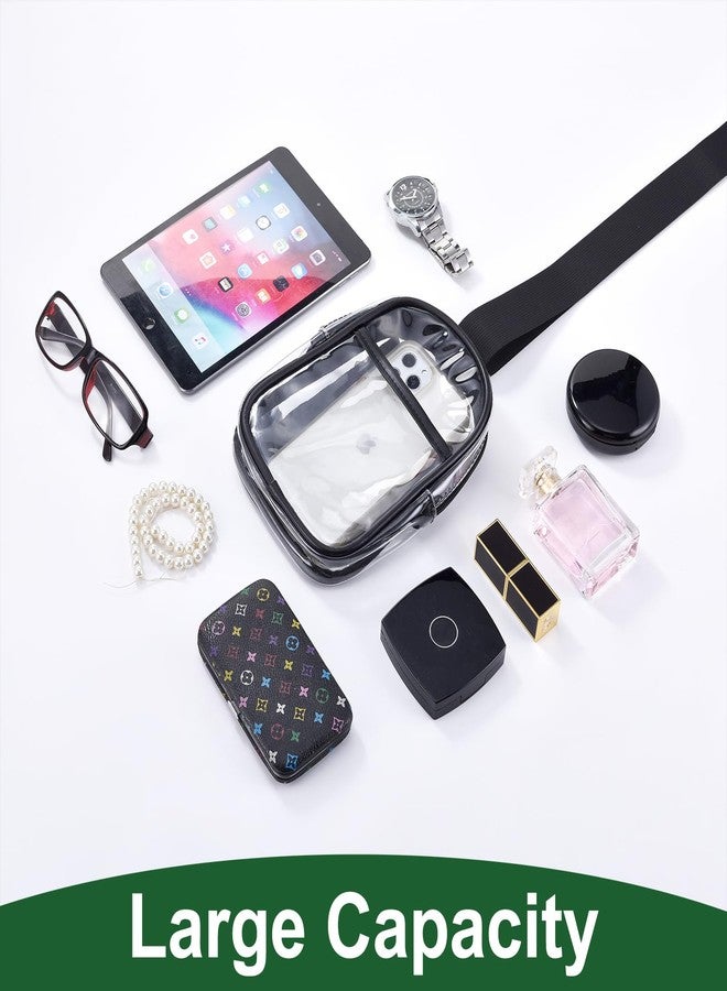 Cizenal Women's Clear Bag for Stadium Events, Clear Crossbody Bag Stadium Approved, Small Clear Purse Bag, Concert Transparent Bag, Black - Image 5