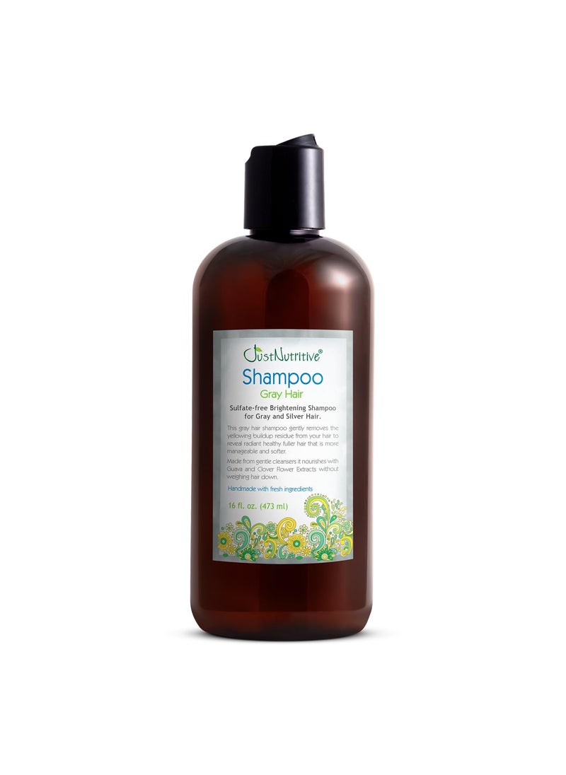 Just Nutritive Just Nutritive Gray Hair Shampoo | Gray Hair Treatment | Just Natural Hair Care | Natural Shampoo 16 Oz 