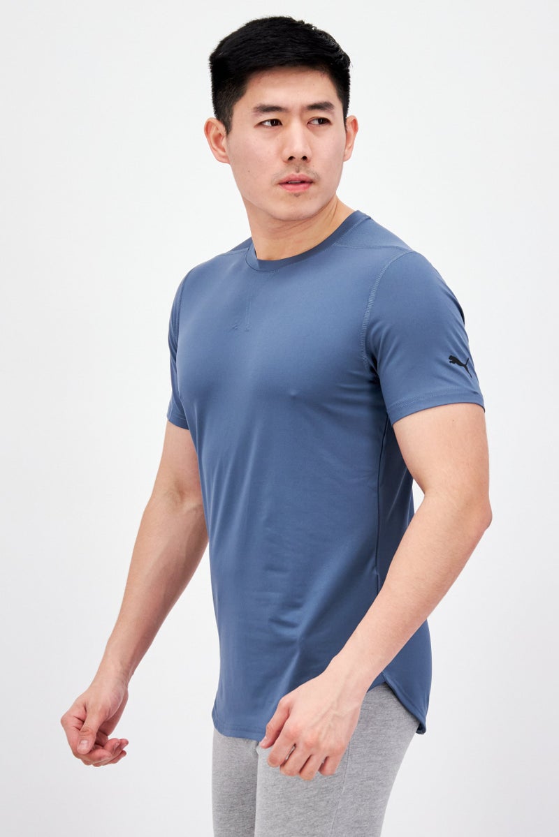PUMA Men Sportswear Fit Short Sleeves Training T-Shirt, Slate Blue - Image 3