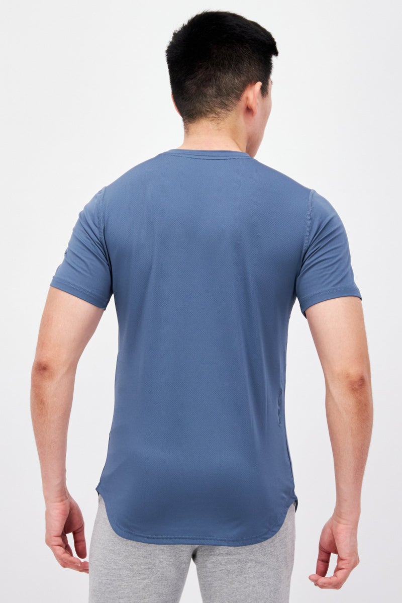 PUMA Men Sportswear Fit Short Sleeves Training T-Shirt, Slate Blue - Image 4